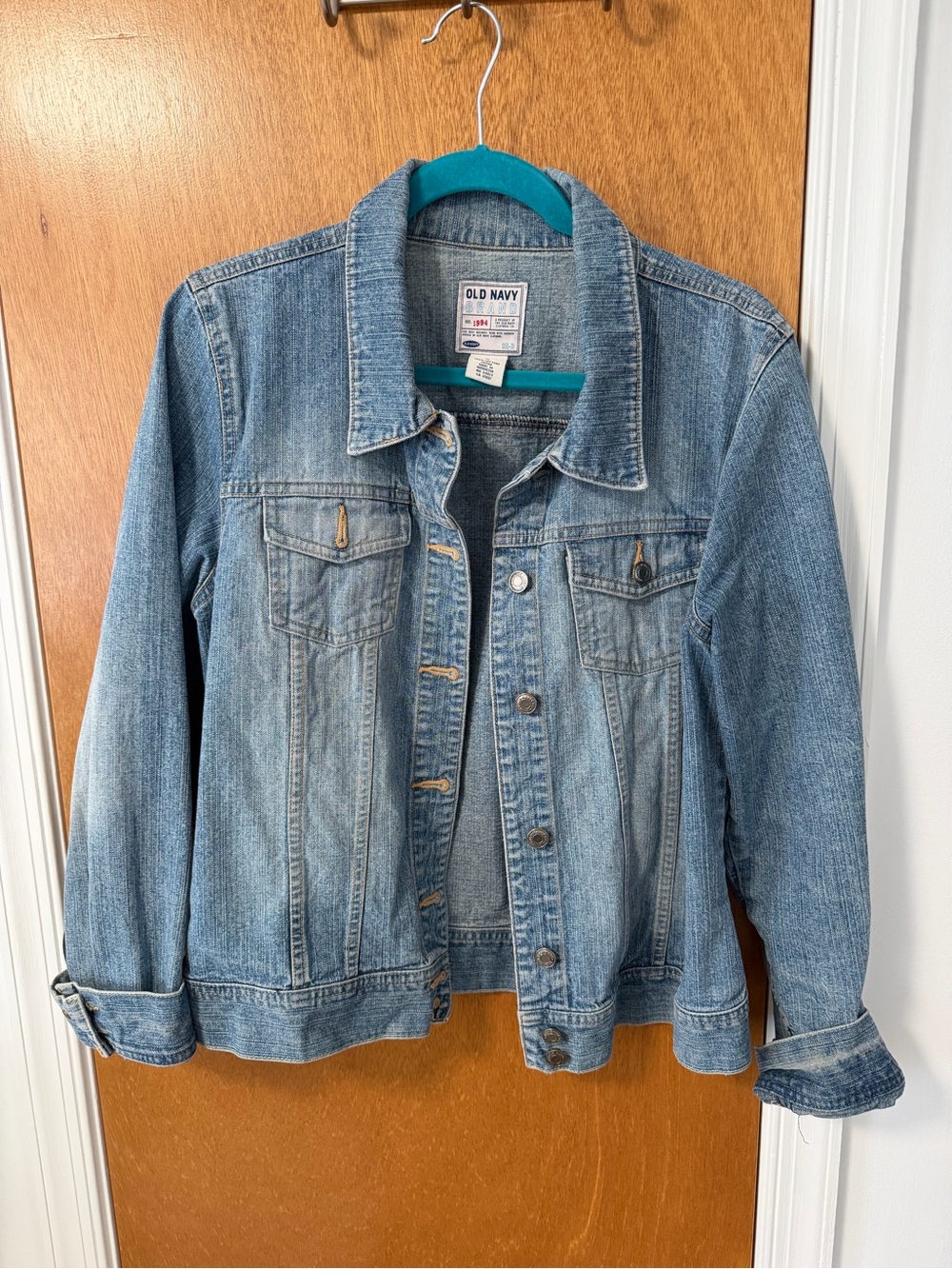 Old Navy Light Blue Denim Jean Jacket - Women's